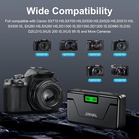 NB-6L NB-6LH Battery 2 Pack and Charger Case for Canon PowerShot SX540 HS, SX530 HS, SX520 HS, SX510 HS, SX500 is, SX700 HS, SX710 HS, SX610 HS, SX600 HS, SX280 HS, SX270 HS, SX260 HS, S120, S90, D30 in Kuwait