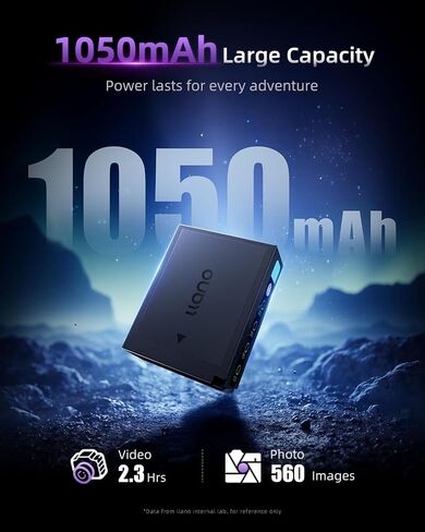llano NP-W126S Battery 2 Pcs USB C Fast Rechargable Directly, LED Display | for Fujifilm XT30III X100VI X-M5 XT30 XS10 XT3 XT2 XT1 XT20 XT10 X100V XT200 XT100 X100F Xpro Cameras, 1050mAh Fully Decoded in Kuwait