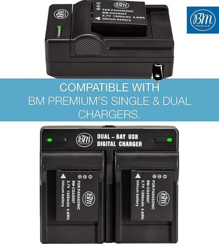 Replacement CGA-S007 Battery for Panasonic Lumix DMC-TZ1 DMC-TZ2 DMC-TZ3 DMC-TZ4 DMC-TZ5 DMC-TZ11 DMC-TZ15 DMC-TZ50 Digital Camera + More!! in Kuwait