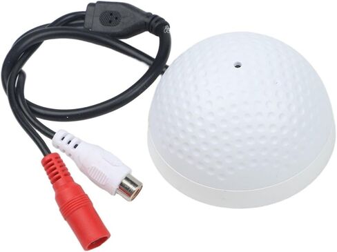 for mini CCTV Microphone for AHD DVR IP Camera, High Sensitivity Sound Pickup with Preamp, Compact Security Audio Recorder in Kuwait