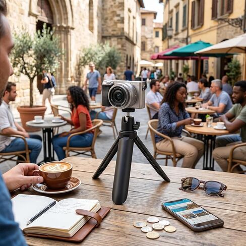 Generic Portable Camera Tripod Stand for PocketX4, Aluminum Alloy ABS Folding for PocketX4 X5, 2.5KG Load Capacity in Kuwait