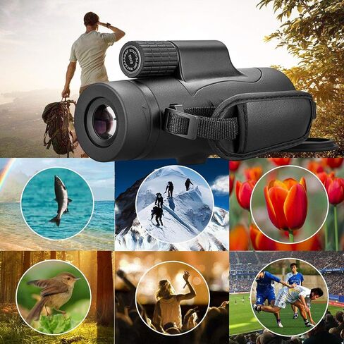 Monocular Telescope High Power 8x42 Monoculars Scope Compact Waterproof Fogproof Shockproof with Hand Strap for Adults Kids Bird Watching Hunting Camping Hiking Travling Wildlife Secenery in Kuwait