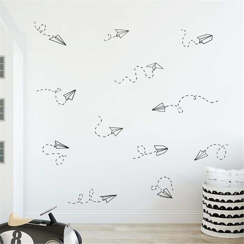 Papper Airplane Wall Stickers, Airplan Wallpaper for Boys' Room Decor Perfect Airplane Cutouts for Bulletin Boards and Playrooms in Kuwait