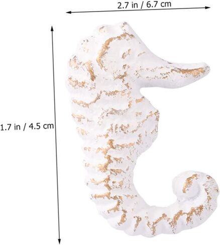 Outanaya 2pcs Ocean Theme Sea Horse Drawer Pulls Decorative Knobs for Cabinets Dressers Vintage Cast Iron Handles for Boys and Girls Room Bedroom Bathroom and Beach House Decor in Kuwait