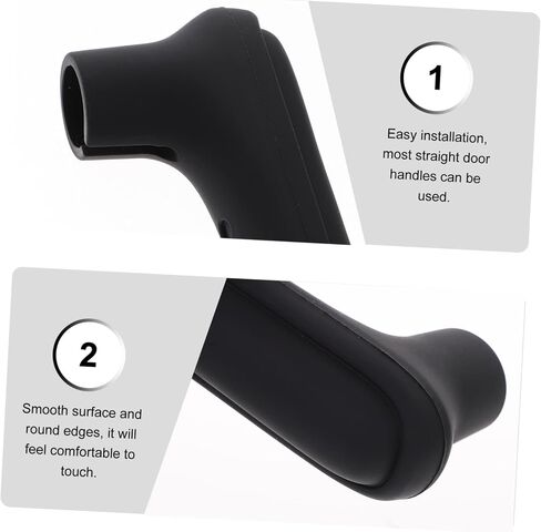 2pcs Boy Girl Safety Door Handle Protector Sleeve Silicone Cover for Boy Girl Durable Sturdy Design Fits Door Handles Prevents Accidental Injuries Home Environments in Kuwait
