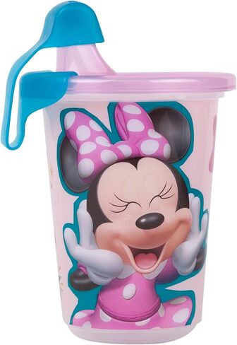 The First Years Take & Toss Disney Minnie Mouse Sippy Cups - Reusable Toddlers Cups with Lids - Kids Party Pack with 2 Travel Caps - 10 Oz - 10 Count in Kuwait