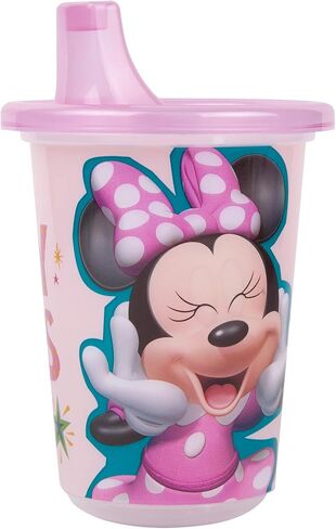 The First Years Take & Toss Disney Minnie Mouse Sippy Cups - Reusable Toddlers Cups with Lids - Kids Party Pack with 2 Travel Caps - 10 Oz - 10 Count in Kuwait
