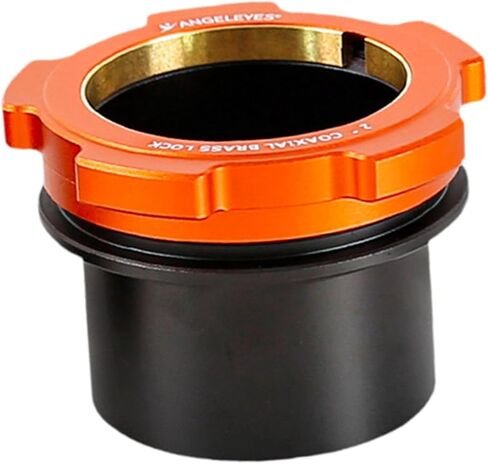 Coaxial Locking Sleeve Telescope Adapter Mount Astronomical Accessories Interface Aluminum Alloy Metal Copper Rings Secure Connection Suitable for, Orange in Kuwait