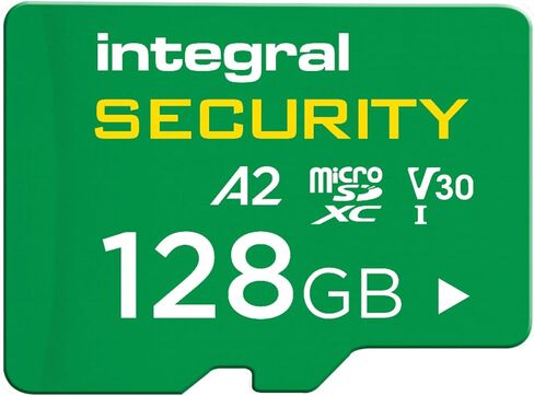 Integral 128GB High Endurance microSD Card for CCTV, Dash Cam & Security Cameras, 4K Video| Up to 24,000 Hours Continuous Recording in Kuwait