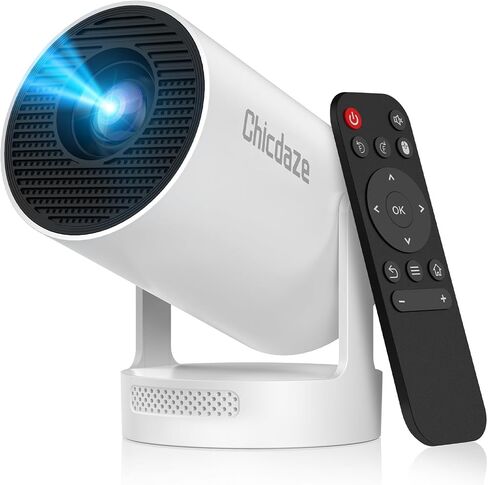 Mini Projector with WiFi and Bluetooth, Portable Projector with 4k 1080P, 5w Soundbase Speaker, 170 ANSI, 210° Rotation, Auto Vertical Keystone, Smart Projector for Home Bedroom Outdoor, HY300 Ultra in Kuwait
