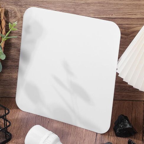 1PC Ceiling Light Diffuser, Acrylic Led Light Cover Replacement, Square Lamp Shade Diffuser Sheet for Fluorescent Ceiling Ligh·ts Fixtures, 8.84 x 8.84 Inch, White in Kuwait