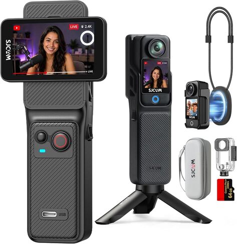 SJCAM C400 4K Action Vlogging Camera with 7H Long Recording,POV cam in Saudi Arabia