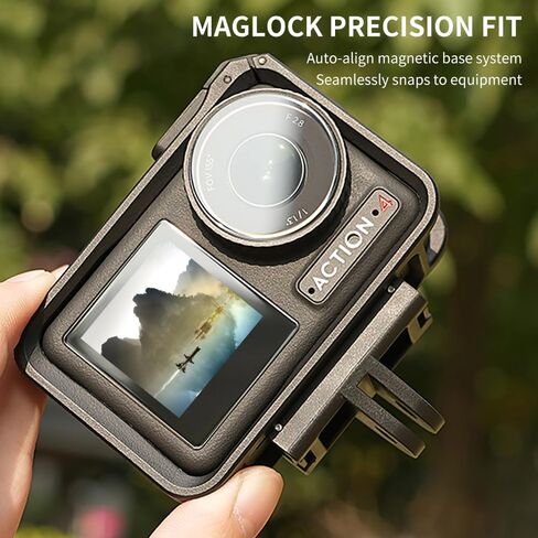 2-Pack Action 5 Pro Magnetic Adapter Mount for DJI OSMO Action 4/3 Quick | Release Mount with Dual-Claws for DJI Action Camera Attachable Tripod, Vlogging, Selfie Video equipment in Kuwait