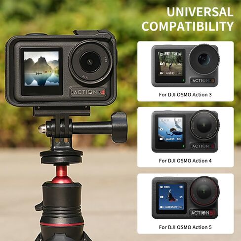 2-Pack Action 5 Pro Magnetic Adapter Mount for DJI OSMO Action 4/3 Quick | Release Mount with Dual-Claws for DJI Action Camera Attachable Tripod, Vlogging, Selfie Video equipment in Kuwait