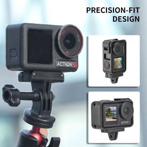 2-Pack Action 5 Pro Magnetic Adapter Mount for DJI OSMO Action 4/3 Quick | Release Mount with Dual-Claws for DJI Action Camera Attachable Tripod, Vlogging, Selfie Video equipment in Kuwait