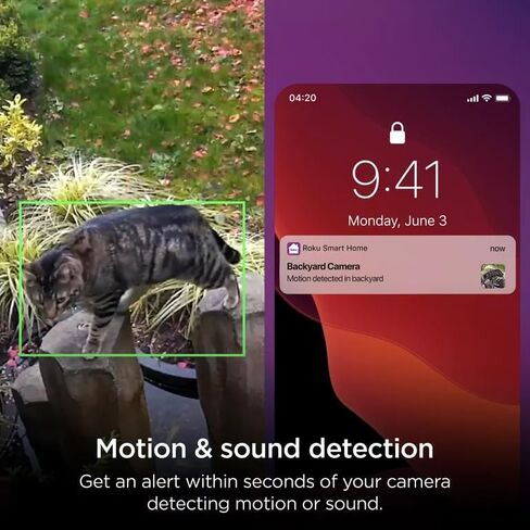 Roku CW1000R Smart Home Outdoor Camera SE Security Camera with Motion Detection Wireless in Kuwait