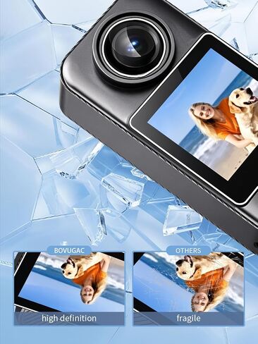 [2 Pack]Screen Protector for SJCAM C400 Screen lens rotating screen film Screen Tempered Film,BOVUGAC Flexible TPU Film Compatible with SJCAM C400 Screen lens rotating screen film Camera,Anti-Scratch Ultra-Thin. in Kuwait