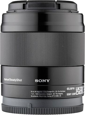 Sony E 50mm f/1.8 OSS Lens Bundle (Black) | APS-C Portrait Prime with Fast f/1.8 Aperture & Optical SteadyShot Stabilization | For Portrait & Everyday Use (SEL50F18/B) + Filter Kit + Case + Cap Keeper in Kuwait