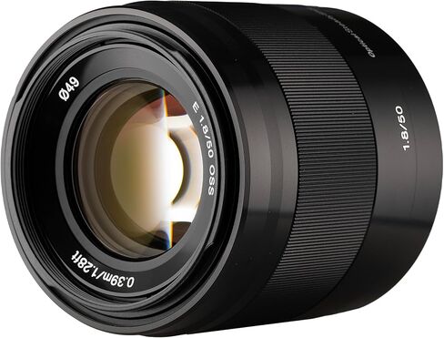 Sony E 50mm f/1.8 OSS Lens Bundle (Black) | APS-C Portrait Prime with Fast f/1.8 Aperture & Optical SteadyShot Stabilization | For Portrait & Everyday Use (SEL50F18/B) + Filter Kit + Case + Cap Keeper in Kuwait