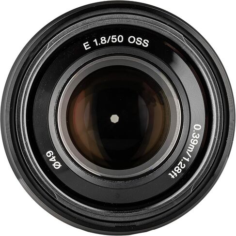 Sony E 50mm f/1.8 OSS Lens Bundle (Black) | APS-C Portrait Prime with Fast f/1.8 Aperture & Optical SteadyShot Stabilization | For Portrait & Everyday Use (SEL50F18/B) + Filter Kit + Case + Cap Keeper in Kuwait