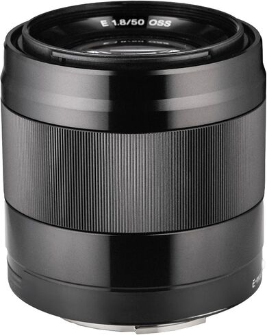 Sony E 50mm f/1.8 OSS Lens Bundle (Black) | APS-C Portrait Prime with Fast f/1.8 Aperture & Optical SteadyShot Stabilization | For Portrait & Everyday Use (SEL50F18/B) + Filter Kit + Case + Cap Keeper in Kuwait