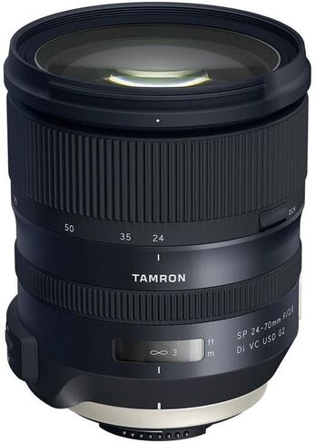 Tamron SP 24-70mm f/2.8 Di VC USD G2 Lens for Nikon F Mount with Tamron 6-Year Warranty, Bundle Filter Kit, LensPen, Lens Wrap, Cap Tether, Corel Software & Cleaning Kit in Kuwait