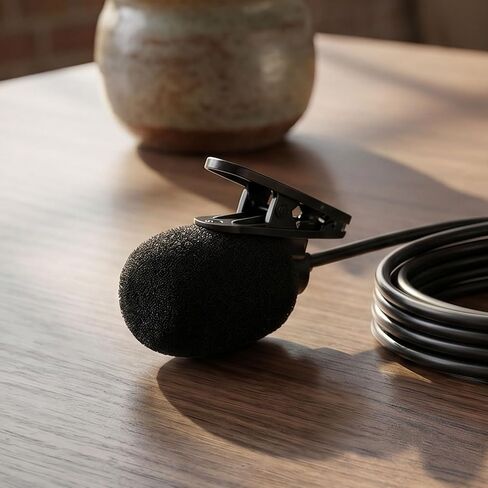 INOOMP 2pcs Clip On Lapel Microphone: 3Pin XLR Connector, Broadcast Voice Capture Mic for Online Teaching, Conference, Field Interview, Mobile Phone in Kuwait