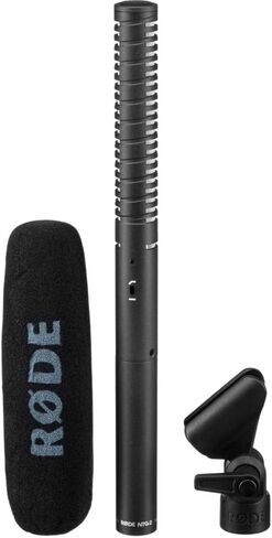 Rode NTG2 Condenser Shotgun Microphone Bundle | with H1 Handy Recorder + 64GB Memory Card + Shockmount + Fur Windshield + 4 Pack AA Batteries (8 Items) in Kuwait