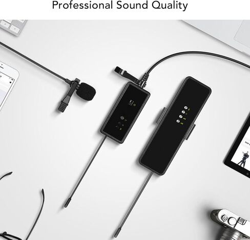 Fabater Smart Lavalier Microphone Noise Reduction Camera Mic for Live Streaming,Online Classes,Aluminum Alloy in Kuwait