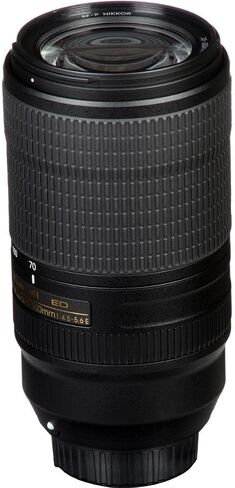 Nikon AF-P NIKKOR 70-300mm f/4.5-5.6E ED VR Fixed Zoom Digital Slr Camera Lens, Black in Kuwait