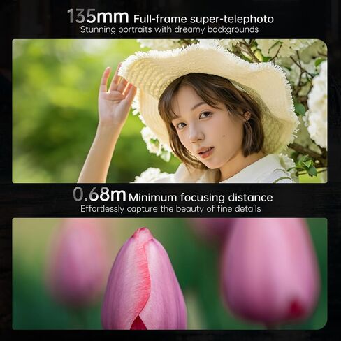 7artisans AF 135MM F1.8 AutoFocus Full Frame Telephoto Lens for L Mount,Compatible with DC-S1, DC-S1R, DC-S1H,DC-S5,DC-S5M2X,DC-S5M2,LUMIX S9 in Kuwait