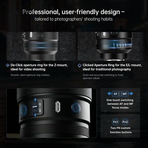 7artisans AF 135MM F1.8 AutoFocus Full Frame Telephoto Lens for L Mount,Compatible with DC-S1, DC-S1R, DC-S1H,DC-S5,DC-S5M2X,DC-S5M2,LUMIX S9 in Kuwait