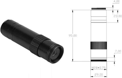 0.1X-2.0X 15:1 Zoom Microscope Lens,Low Dist Long Working Distance Optic | All-glass all-metal,-0.1% distortion,F3.5 aperture,large FOV,compact build,for industrial macro microscopic inspection in Kuwait