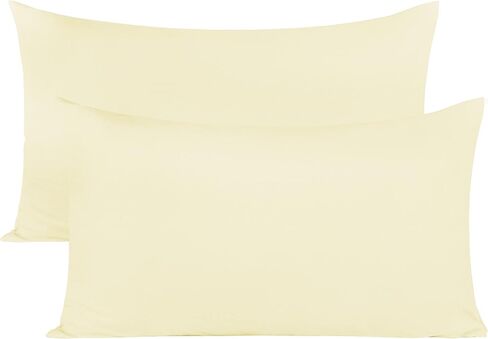 Small Pillowcase 13x18 for Toddler Pillow | 100% Egyptian Cotton 1000 Thread Count Kids & Baby Pillow Cover with Zipper | Breathable Travel Pillowcase for Daycare, White in Kuwait