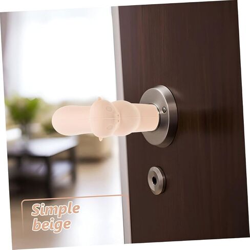 SHOWERORO 4pcs Door Handle Safety Cover Silicone Boy Girl Door Knob Protectors Grip Enhancing for Boys and Girls Safety in Kuwait