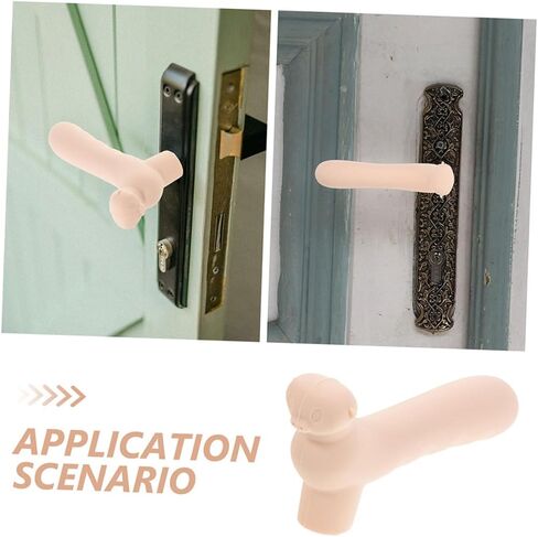 SHOWERORO 4pcs Door Handle Safety Cover Silicone Boy Girl Door Knob Protectors Grip Enhancing for Boys and Girls Safety in Kuwait