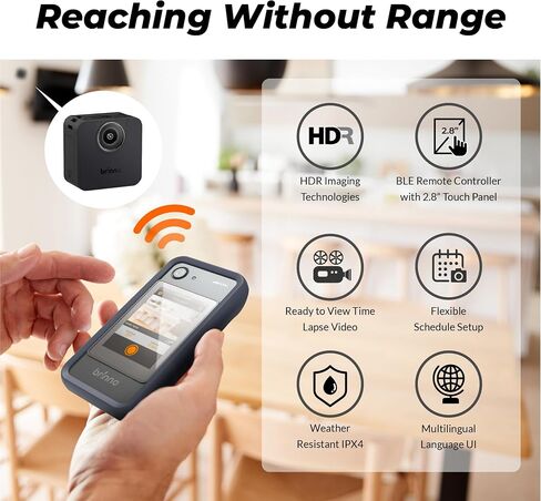 Brinno BCC200-BLE Time Lapse Camera, Indoor Construction & Remodeling Projects Use, Bluetooth Remote Controller (2-Pack) in Kuwait