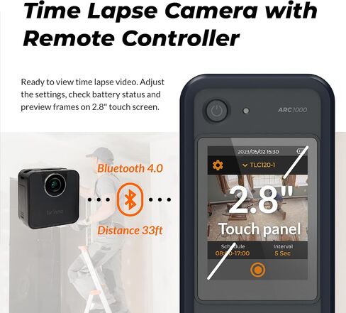 Brinno BCC200-BLE Time Lapse Camera, Indoor Construction & Remodeling Projects Use, Bluetooth Remote Controller (2-Pack) in Kuwait