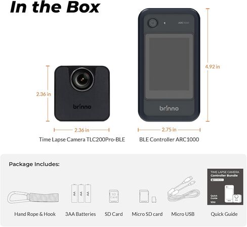 Brinno BCC200-BLE Time Lapse Camera, Indoor Construction & Remodeling Projects Use, Bluetooth Remote Controller (2-Pack) in Kuwait
