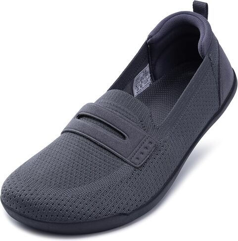 WHITIN Women's Wide Toe Box Loafers Slip On Flats W607 | Roomy Forefoot Comfort, Effortless Wear, Balanced Foot Alignment, Breathable Knit Upper, Natural Walking Feel in Kuwait