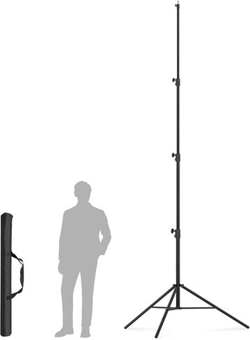 16.4' Heavy Duty Extreme Tall Video Camera Sports Tripod Stand, Sdfghj 16.4ft/500cm Sky High Tripod Light Stand with 1/4"& 3/8" Screw Adapter Non-Slip Feet Wind Resistant, for Soccer/Basketball Games in Kuwait