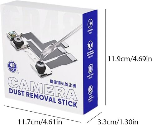 48Pcs Camera Portable Lens Fingerprint Removal Resin Synthetic Stick for Phone Camera Lens Screen Tools Portable in Kuwait