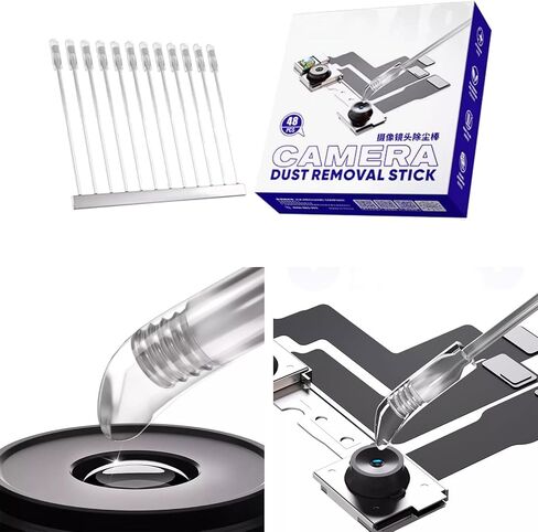 48Pcs Camera Portable Lens Fingerprint Removal Resin Synthetic Stick for Phone Camera Lens Screen Tools Portable in Kuwait