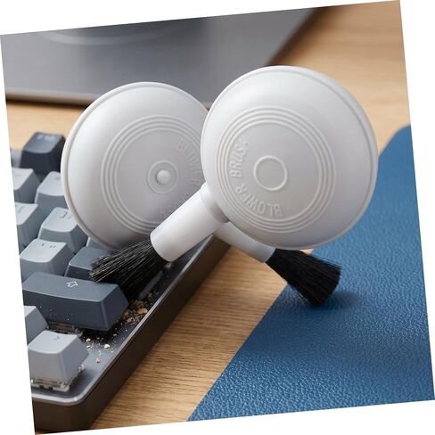 Beavorty 10pcs Dust Removal Air Blower and Lens Brush 2-in-1 with Detachable Brush Attachment for Camera Lenses and Screens, Portable Abs Design for Comprehensive Cleaning of Mobile Phones in Kuwait