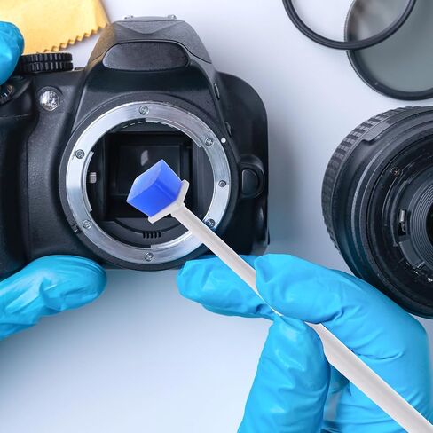 INOOMP Sensor Gel Stick for DSLR Camera and Lens Cleaning Reusable After Cleaning Made of Pu and Plastic Convenient to Carry Random Color in Kuwait