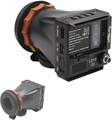 Portkeys LEYE III 4K HDMI Electronic Viewfinder 2.4 Inch LCD Monitor [Adjustable +8D~-3D] Customized Peaking Range in Kuwait