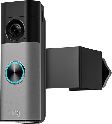 Anti-Theft Door Mount for Ring Battery Doorbell/ Plus/ Pro 2nd(2026 Release), Adjustable Mounting Bracket Camera Holder for Ring Doorbell Pro, No Drill Ring Doorbell Mount for Apartment, Rentals, Home in Kuwait