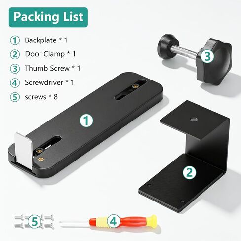 Anti-Theft Door Mount for Ring Battery Doorbell/ Plus/ Pro 2nd(2026 Release), Adjustable Mounting Bracket Camera Holder for Ring Doorbell Pro, No Drill Ring Doorbell Mount for Apartment, Rentals, Home in Kuwait