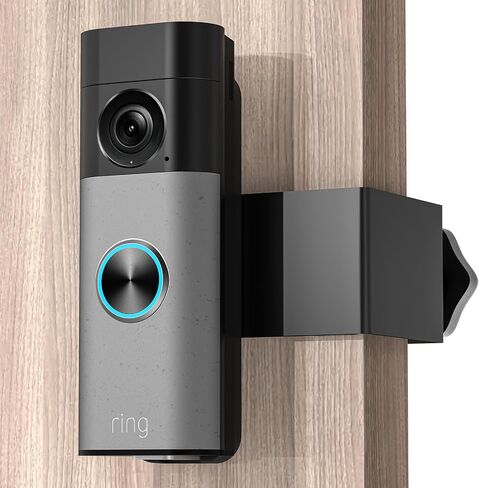 Anti-Theft Door Mount for Ring Battery Doorbell/ Plus/ Pro 2nd(2026 Release), Adjustable Mounting Bracket Camera Holder for Ring Doorbell Pro, No Drill Ring Doorbell Mount for Apartment, Rentals, Home in Kuwait