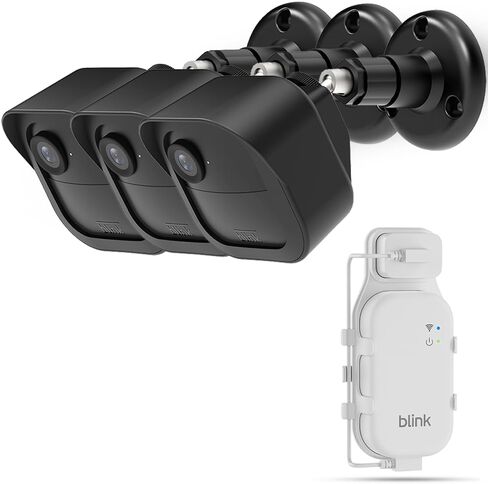 3 Pack | All-New Mount for Blink Outdoor 4 and Outdoor Camera 2K+ | Adjustable Design to Improve Viewing Angle | Protective Housing Case Cover | Sync Module Core Mount Included in Kuwait